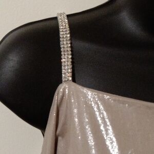 S. Levine shimmer fabric top